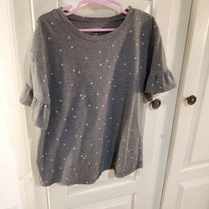 Flare/frill arm star tshirt